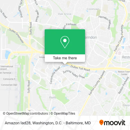 Amazon Iad28 map