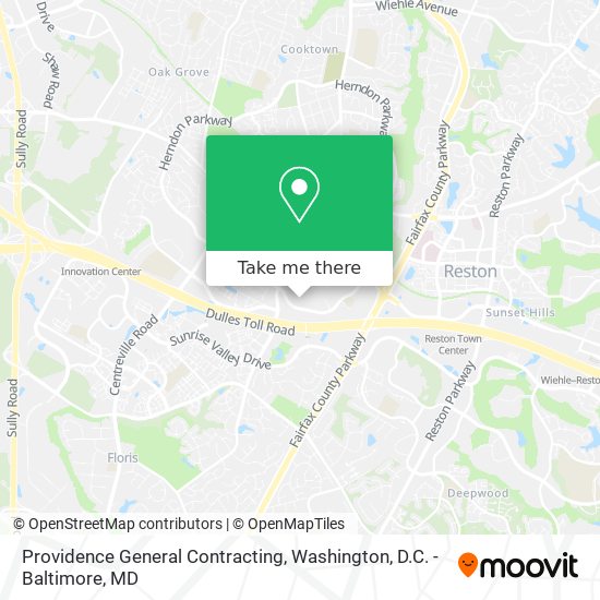 Providence General Contracting map