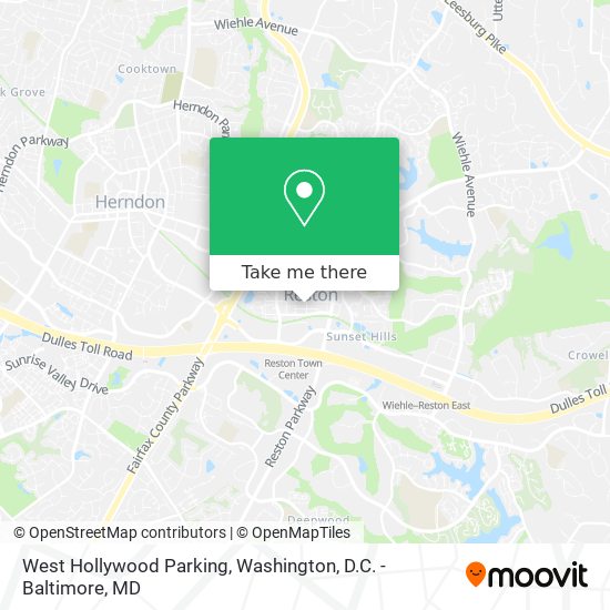 Mapa de West Hollywood Parking