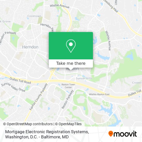 Mapa de Mortgage Electronic Registration Systems