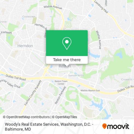Woody's Real Estate Services map