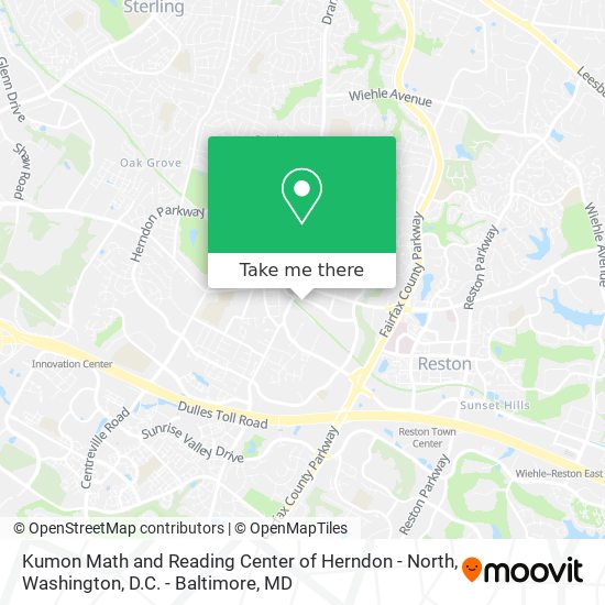 Mapa de Kumon Math and Reading Center of Herndon - North
