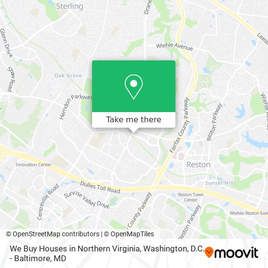 We Buy Houses in Northern Virginia map