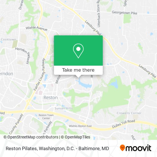 Mapa de Reston Pilates