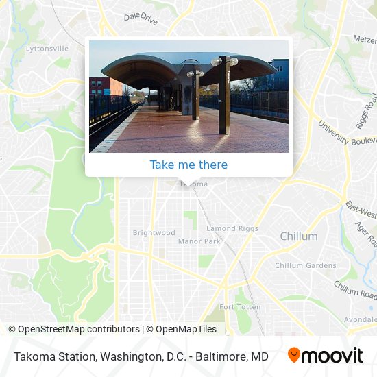 Mapa de Takoma Station