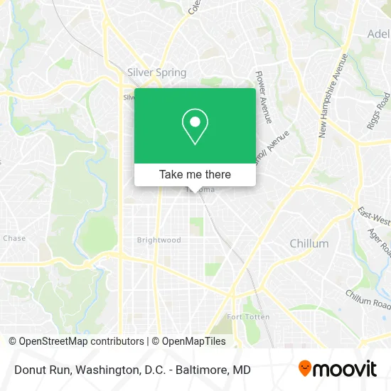 Donut Run map