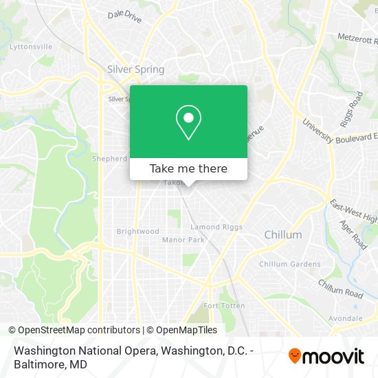 Washington National Opera map
