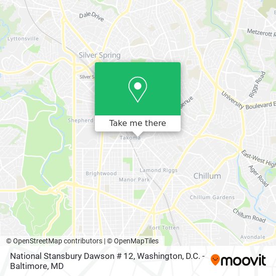 Mapa de National Stansbury Dawson # 12