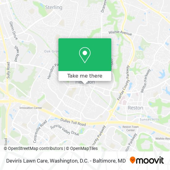 Devin's Lawn Care map