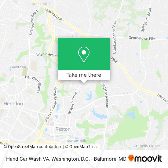 Hand Car Wash VA map