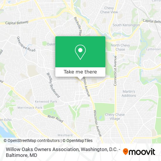 Willow Oaks Owners Association map