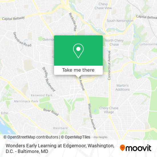 Mapa de Wonders Early Learning at Edgemoor