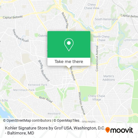 Mapa de Kohler Signature Store by Grof USA
