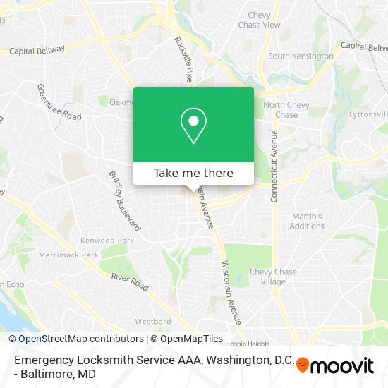 Emergency Locksmith Service AAA map