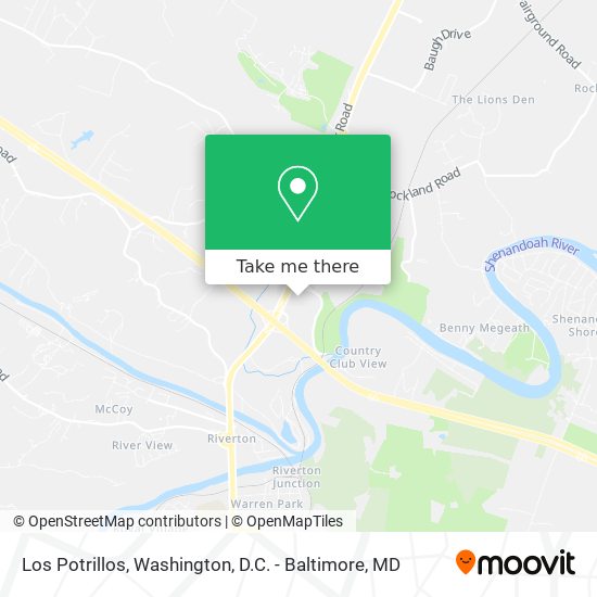 Los Potrillos map