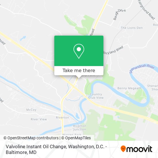 Valvoline Instant Oil Change map