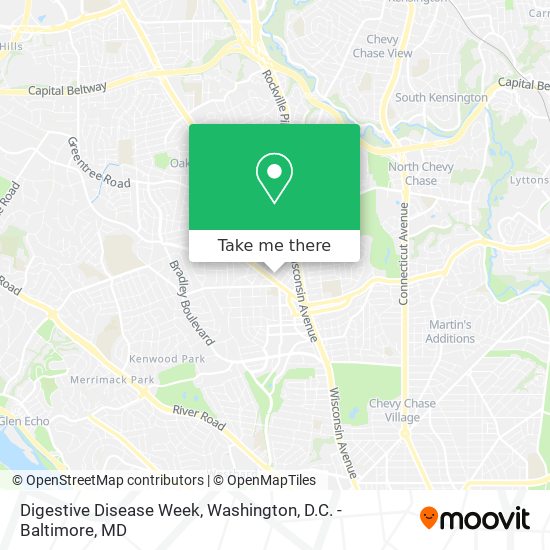 Digestive Disease Week map