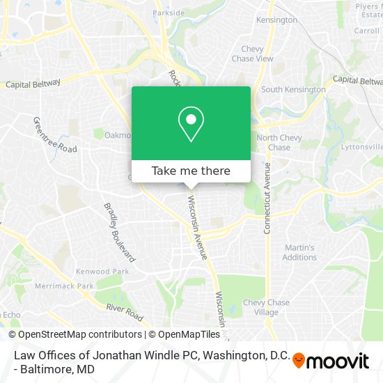 Mapa de Law Offices of Jonathan Windle PC