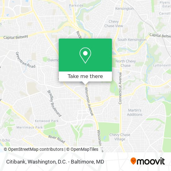 Mapa de Citibank