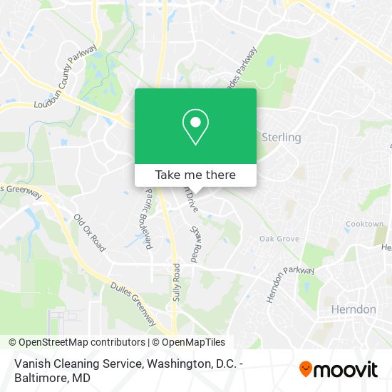 Mapa de Vanish Cleaning Service