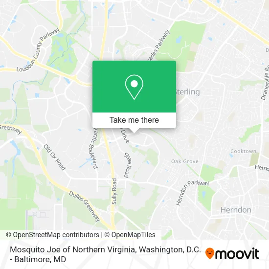 Mapa de Mosquito Joe of Northern Virginia