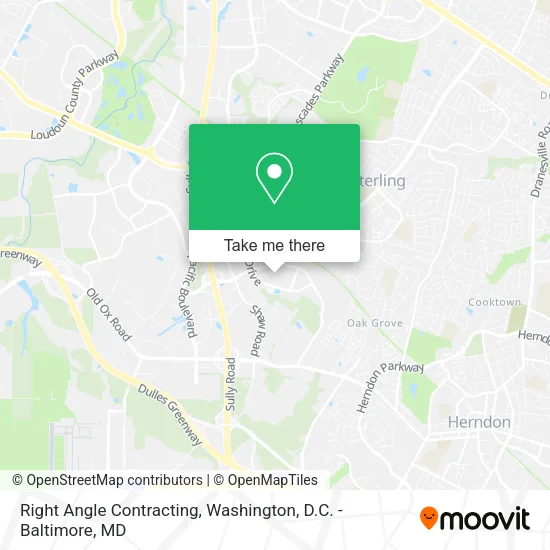 Mapa de Right Angle Contracting
