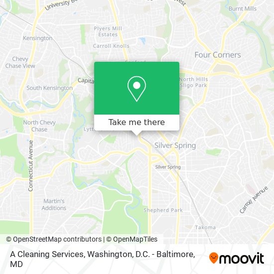 Mapa de A Cleaning Services