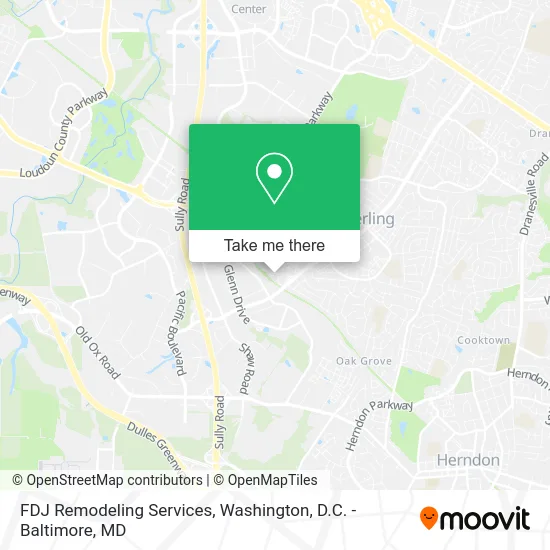 FDJ Remodeling Services map