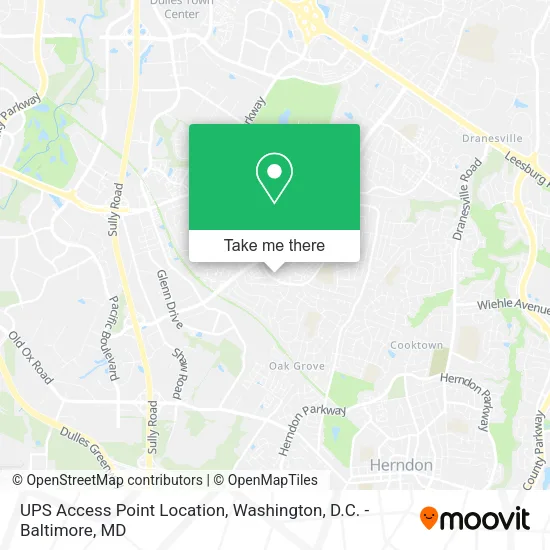 UPS Access Point Location map