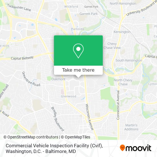 Commercial Vehicle Inspection Facility (Cvif) map