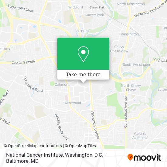 National Cancer Institute map