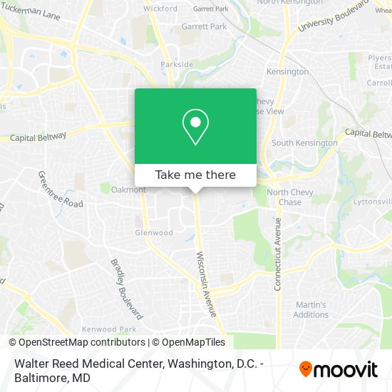 Mapa de Walter Reed Medical Center