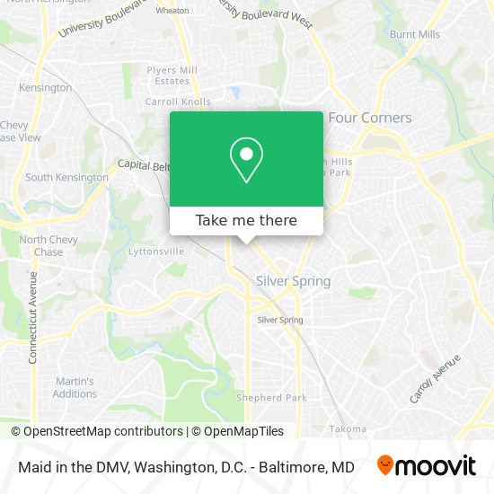 Maid in the DMV map