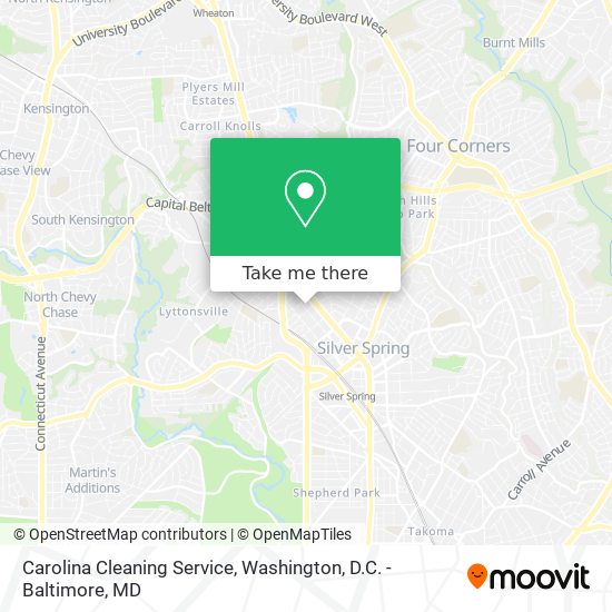 Carolina Cleaning Service map