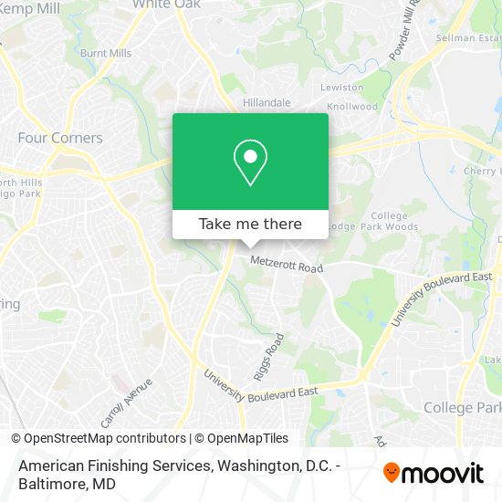 Mapa de American Finishing Services
