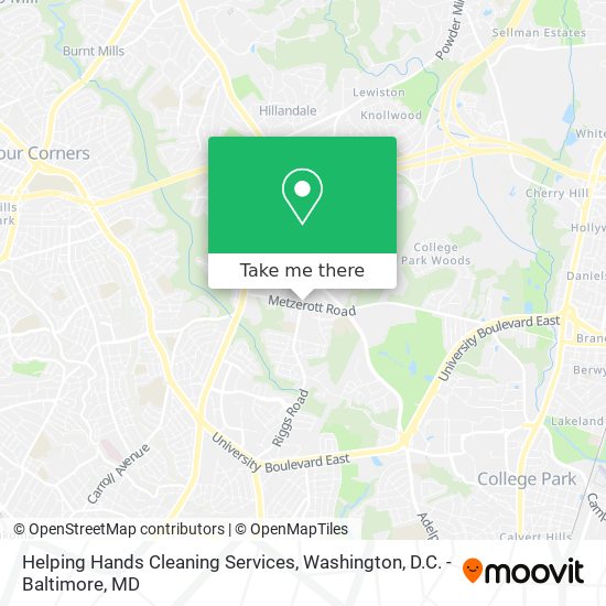 Mapa de Helping Hands Cleaning Services