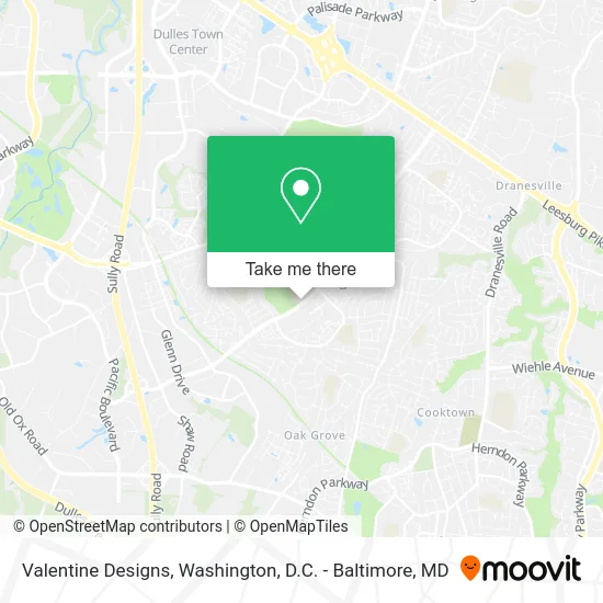 Valentine Designs map