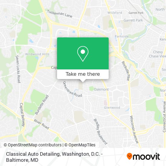 Mapa de Classical Auto Detailing