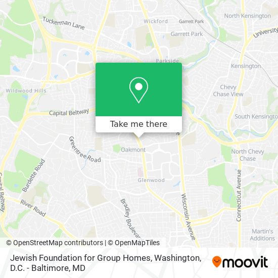 Jewish Foundation for Group Homes map