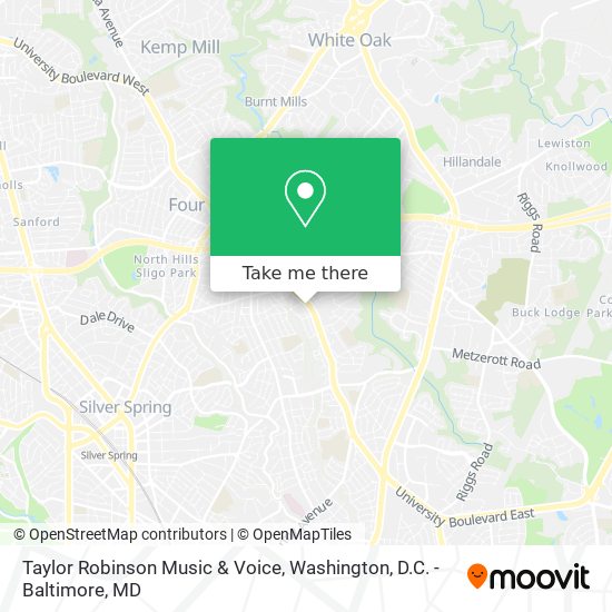 Mapa de Taylor Robinson Music & Voice