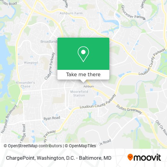 Mapa de ChargePoint