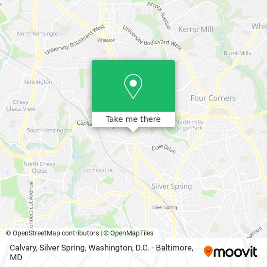 Calvary, Silver Spring map