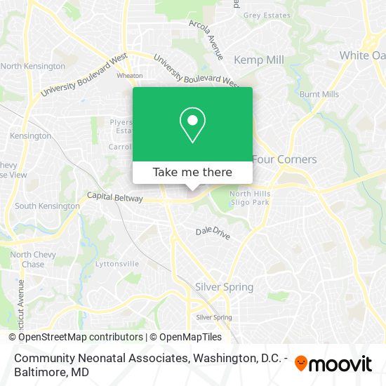 Community Neonatal Associates map