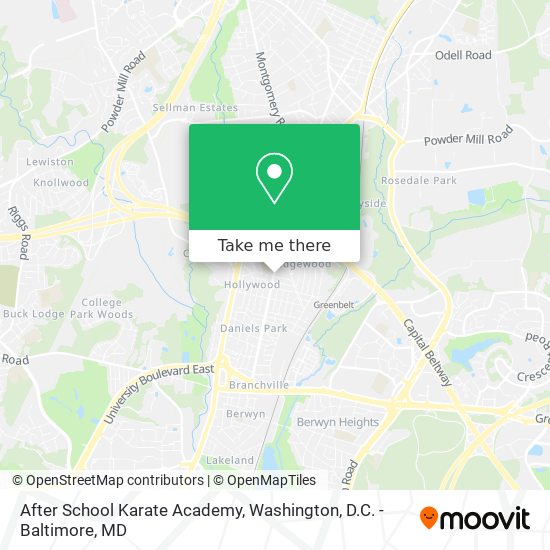 After School Karate Academy map