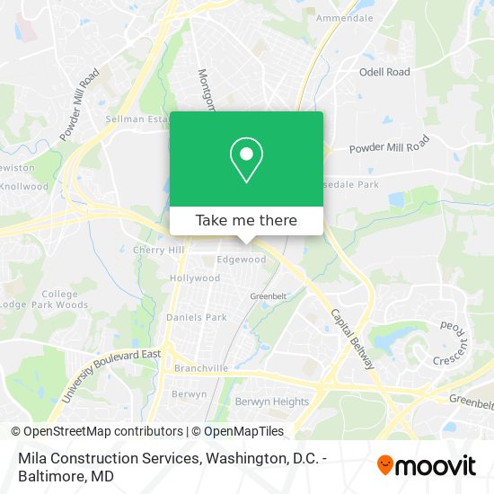 Mila Construction Services map