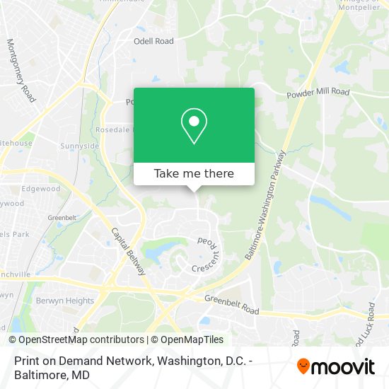 Mapa de Print on Demand Network