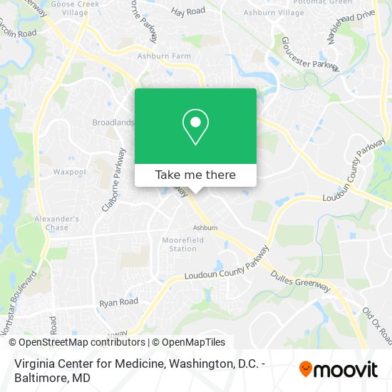 Mapa de Virginia Center for Medicine