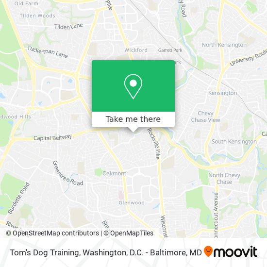 Tom's Dog Training map