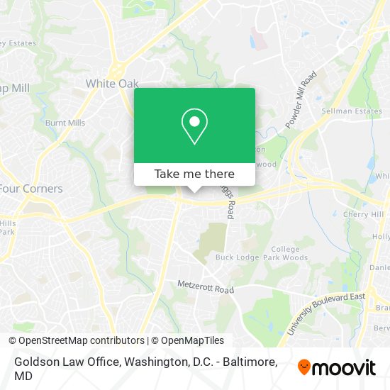 Goldson Law Office map