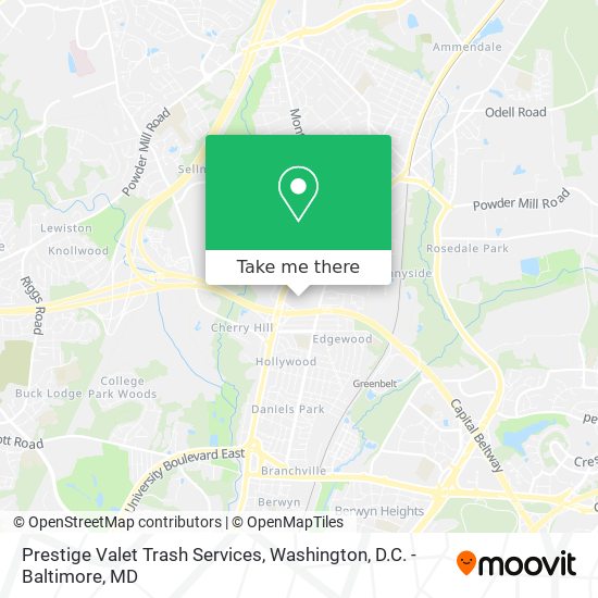 Prestige Valet Trash Services map